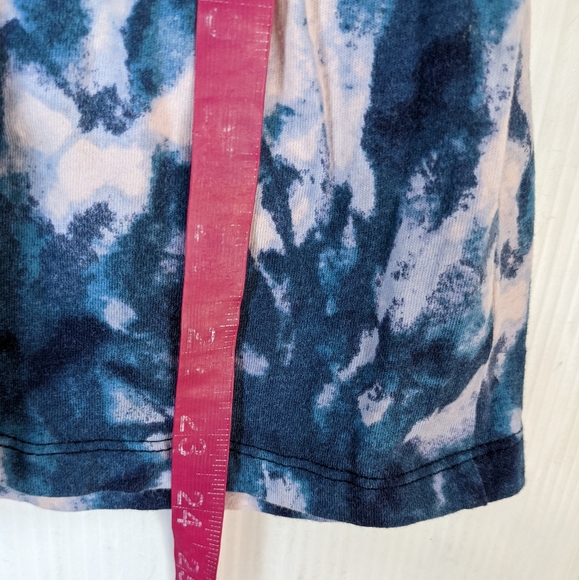 OLD NAVY girls blue tie-dye tiered ruffle dress - Picture 4 of 8